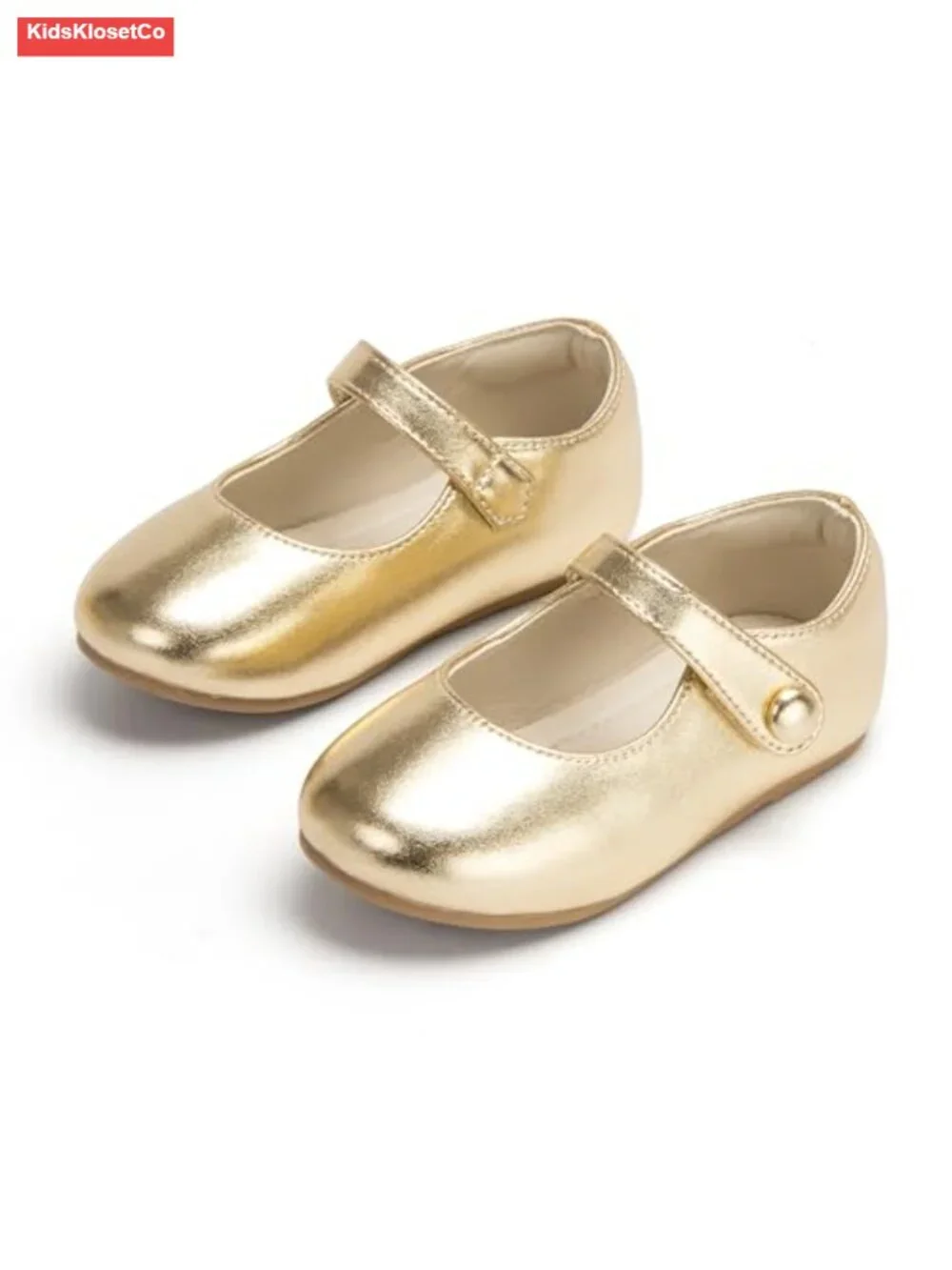 Toddler Glitter Dress Shoes Ballet Flats with Bow Wedding Party